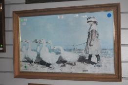 After James Guthrie (1859-1930), coloured print, 'To Pastures New', framed and under glass,