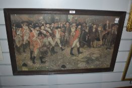 After Frank Craig (1874-1918, British), coloured print, 'Back from Battle, The return of the