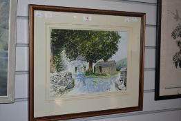 *Local Interest - Harry Berry (20th Century), watercolour, Wallowbarrow Farm House, Duddon Valley,