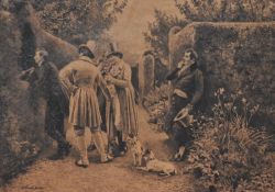 After Walter Dendy Sadler (1854-1923, British), monochrome prints, Two illustrations - 'The
