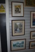*Local Interest - After Judy Boyes (20th Century, British), coloured prints, 'Lakeland Cottage