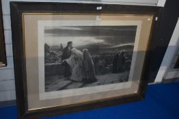 After Herbert Gustave Schmalz (1856-1935, British), monochrome print, 'The Return From Calvary',