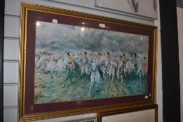 After Elizabeth Southerden Thompson (1846-1933, British), coloured print, 'Scotland Forever!',