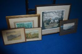 *Local Interest - After William Heaton Cooper (1903-1995, British), coloured print, 'Over the