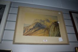 *Local Interest - After William Heaton Cooper (1903-1995, British), coloured print, 'Langdale