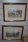 After George Wright (1860-1942, British), coloured prints, Two illustrations - 'Setting Off' and '