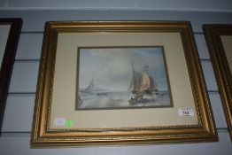 In the manner of John Wilson Carmichael (1800-1868, British), coloured prints, Two maritime