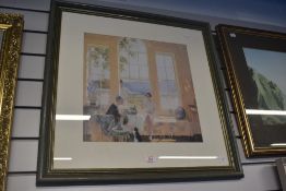 After James Durden (1878-1964, British), 'Summer in Cumberland', framed, mounted, and under glass,