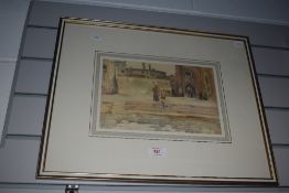 After John Singer Sargent (1856-1925, American), coloured print, 'Campo San Canciano, Venice',