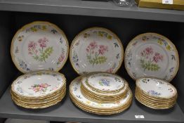 An assorted collection of Royal Worcester tableware decorated in the Sandringham pattern,