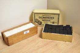 Two sets of boxed dominoes, to include a collection of Imperial Double Nines St George Series