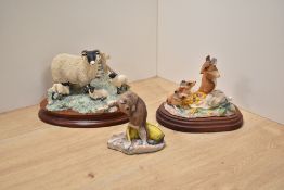 A Border Fine Arts 'Spring Lambing' group designed by Ray Ayres for the James Herriot collection, on