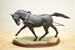 A large and impressive limited edition Border Fine Arts study 'The Carriage Horse' model number L94,