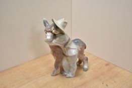 A Lladro porcelain figure group 'Platero & Marcelino' boy with donkey, 20.5cm small flake to hat