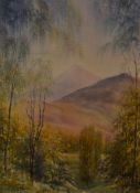 Clare Fernie (20th Century, British), watercolours, 'The Falls, Kinloch Rannoch' and 'Shades of
