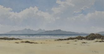 Ken Ferguson (Contemporary, British), watercolour, 'Achateine, Ardnamurchan', Scotland, an