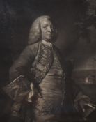 After James MacArdell (1729-1765, British), print, 'The Rt Hon'ble George Lord Anson, Baron of