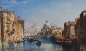 In the manner of Edward Angelo Goodall RWS (1819-1908, British), watercolour, The Grand Canal of