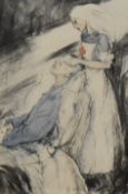 After John Morton (20th Century), coloured print, 'The Red Cross of Comfort', a World War