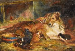 After Robert Alexander (1840-1923, British), oil on board, Two mid-20th Century paintings - 'The