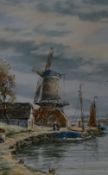 John Hamilton Glass SSA (fl.1890-1925, British), watercolour, Two coastal, maritime studies
