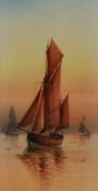 Garman Morris (act. 1900-1930, British), watercolour, Two maritime studies - 'Early Morning' and '