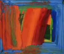 After Howard Hodgkin (1932-2017, British), poster print, 'Bamboo', a poster for the Lincoln Center's