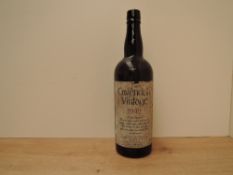 A bottle of Cavendish Vintage 1949 Vin De Liqueur, over 30years maturing in oak wood, shipped and