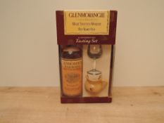 A Glenmorangie Connoisseur's Tasting Set comprising, one bottle of Glenmorangie 10 Year Old Single