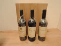 A Three bottle set, Maltese Red Wine, Antonin Marsaxlokk 2000 aged in oak barriques, 13%vol, 75cl,
