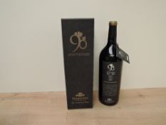 A bottle of Marsovin 90 Anniversary 1919-2009, Malta D.O.K Superior Cabernet Sauvignon, Cabinet