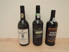 Three bottles of Port, Warre's 1983 Vintage bottled in 1985, 75cl no strength stated, 1989 St