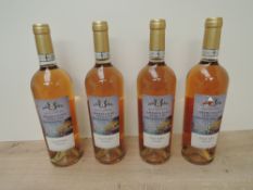 Four bottles of 2018 Conte Ottavio Piccolomini Impressioni Italiane, Etschtaler Rosato, 11% vol, 0.
