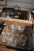 A selection of miscellaneous items in two cartons including Jasperware, dessert spoon set, a