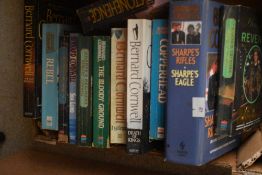 An assorted collection of books, to include 'Stonehenge', 'Sharpe's Eagle', 'Sharpe's Honour', and
