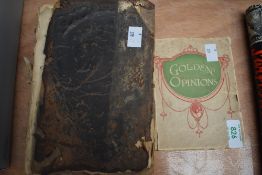 A Handbook of Golden Opinions printed by the Photographic and Art Stall for The NUT Bazaar,