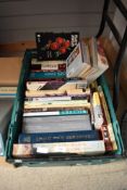 A large carton of assorted valuers books including The Encyclopedia of World Silver Marks, Millers