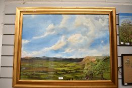 *Local Interest - William A. Evans (20th Century), oil painting, A view towards Whitbarrow Scar with