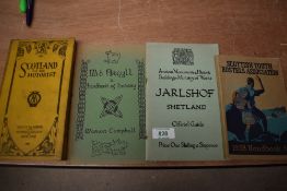 Scottish. Guides and Topographical interest. Includes; the 1913 re-issue of Scotland for the