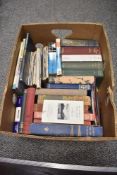 A carton of mainly Scottish history themed books with titles such as H V Morton-In Search of