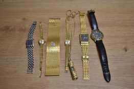 A collection of wristwatches, including Rotary, Avia and Accurist etc