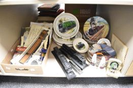 A large selection of railway related items including six Royal Doulton National Railroad Museum