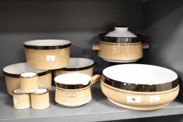 An assorted collection of Denby stoneware tableware in the 'Country Cuisine' design, to include a