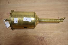 A brass Salter warranted number 25 mechanical meat Jack