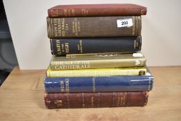 Five ecclesiastical volumes including The Age of Cathedrals, English Cathedrals and A Guide to