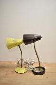 Two vintage anglepoise lamps, each measuring 36cm high