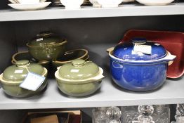 An assorted collection of Denby 'classic' kitchenware, to comprise lidded casserole dishes and