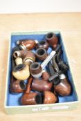 A collection of vintage smokers pipes approx 12