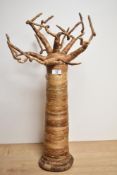A large woven Baobab jewellery tree.