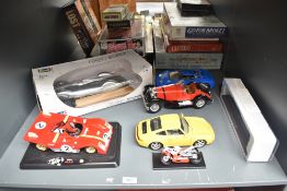 Five mixed Die-casts, 1:18 scale Revell Auto Union Type C, World Record Car in original box, Shell